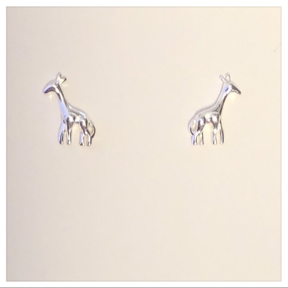 💕Super fun Giraffe Earrings Sterling Silver💕 - Picture 2 of 10